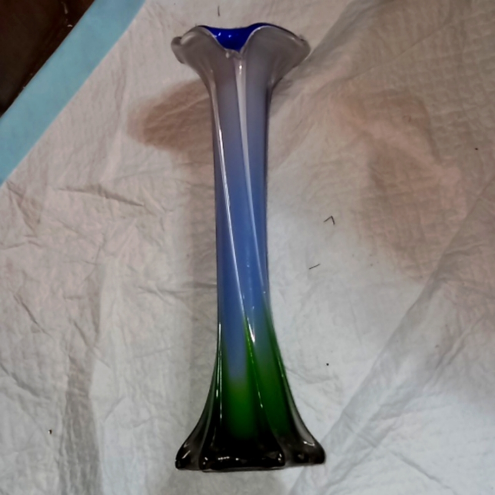 Hand-blown Murano Glass Vase